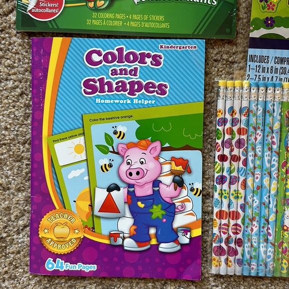 Crafts Crayola Shopkins Color & Sticker Book, Color & Shapes Book, Mosaic New - Picture 3 of 9
